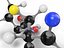 3D Penicilina G modelo molecular C16H18N2O4S