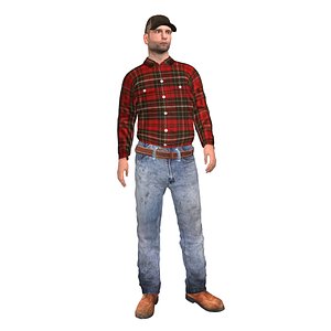 Worker F4 LOD3 Rigged