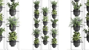 3D vertical garden model