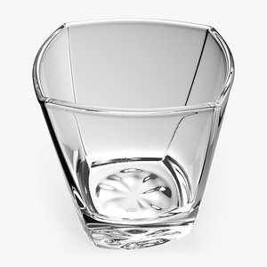 Square Twisted Rocks Glass 3D model