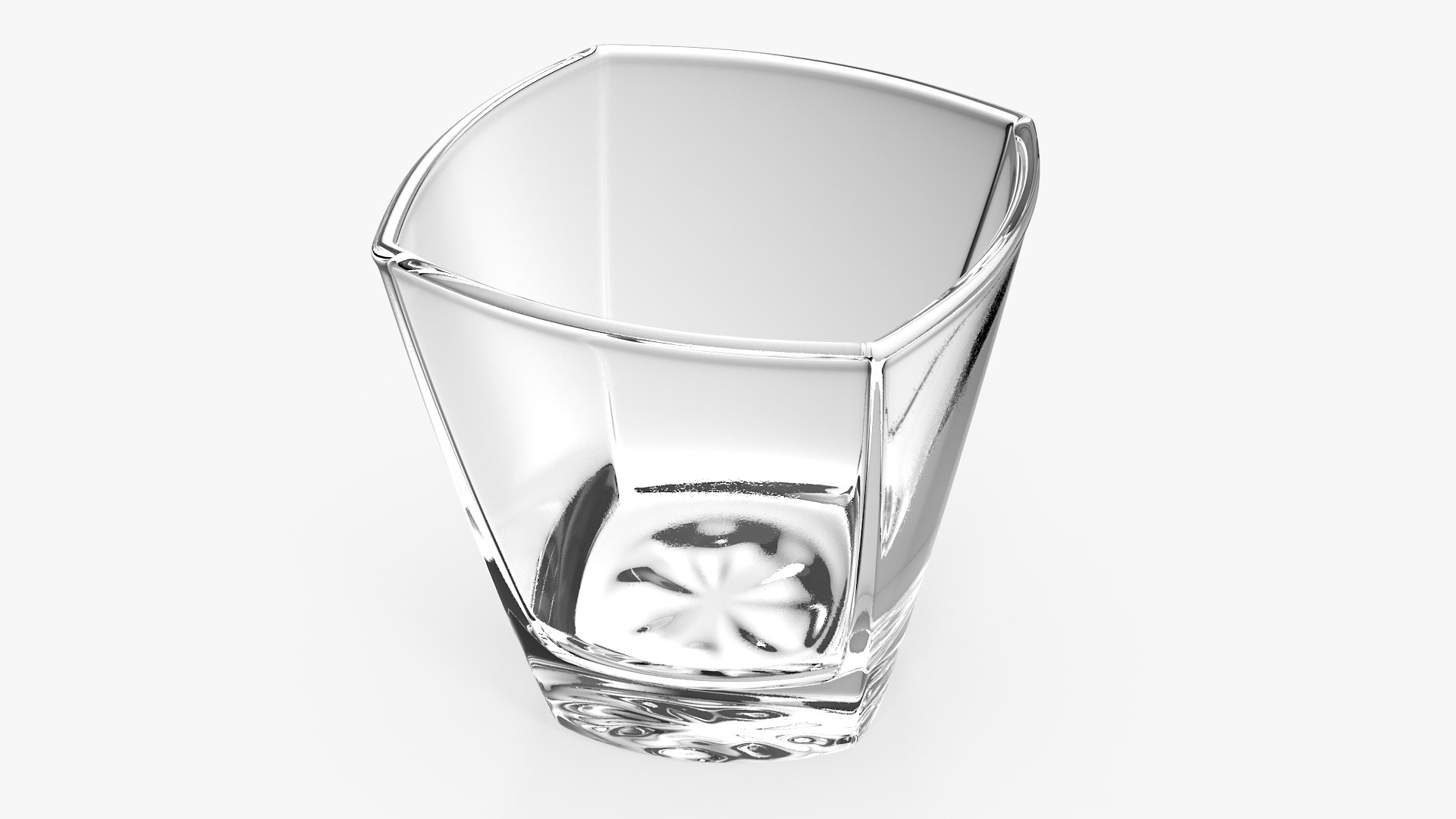 Square Twisted Rocks Glass 3D Model - TurboSquid 2051042