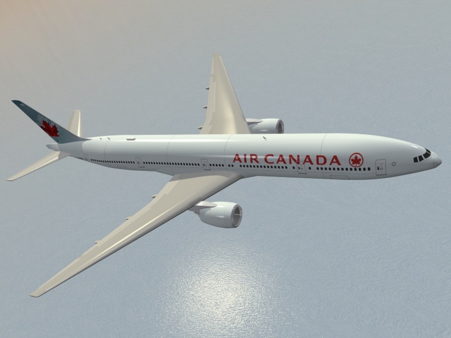 B 777-300 Er Air Canada 3d Model