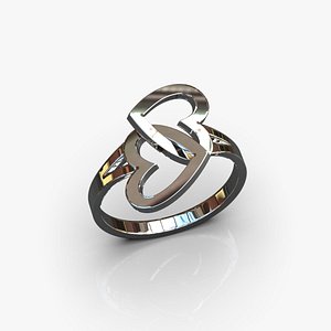 Hearts ring 3D model