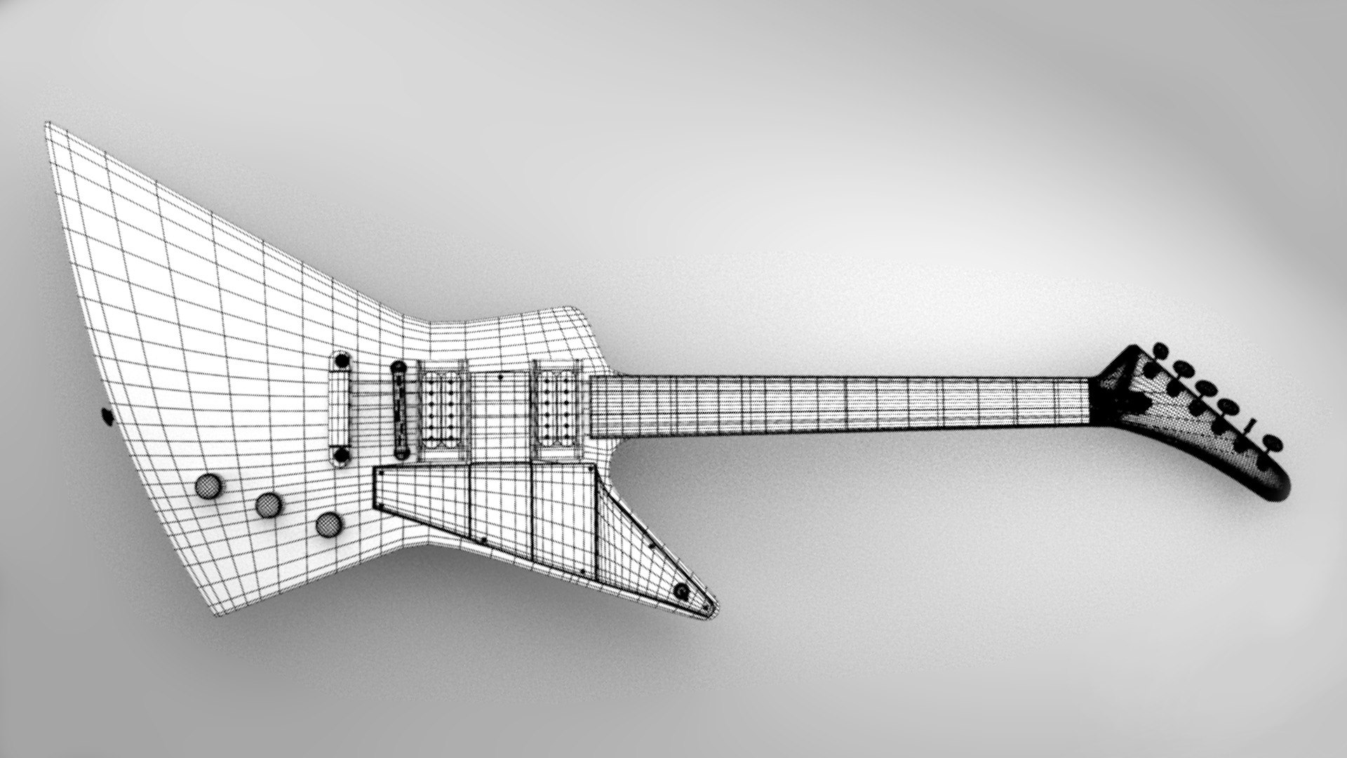 Gibson Explorer Guitar Model TurboSquid 1772045