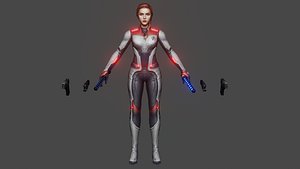 Black Widow AE Team Suit model