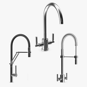 3D Kitchen Taps Collection