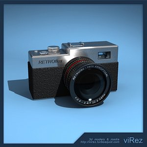 3d retro camera