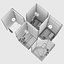 Cabinas de ducha Radaway Nes 8 Black set 136