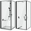 Cabinas de ducha Radaway Nes 8 Black set 136