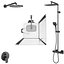 Cabinas de ducha Radaway Nes 8 Black set 136