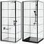 Cabinas de ducha Radaway Nes 8 Black set 136