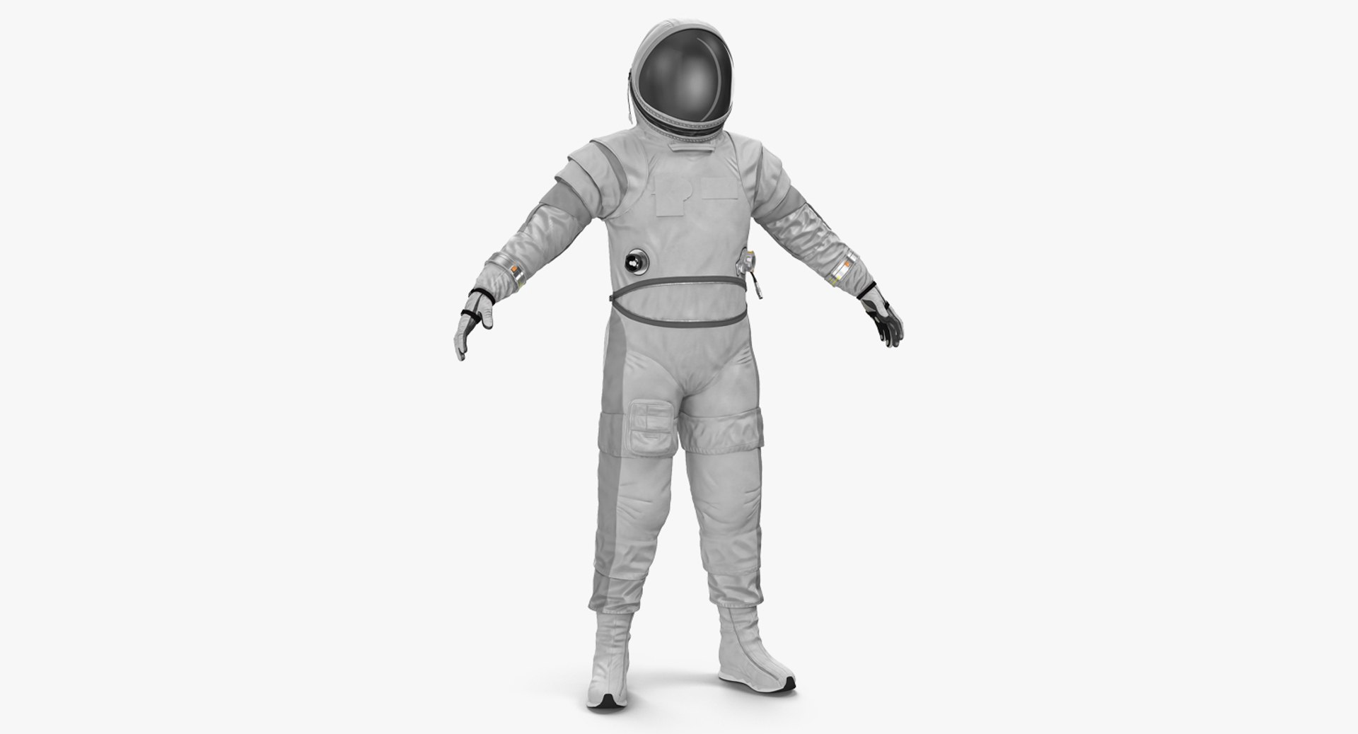 Empty Spacesuit 3D model preview