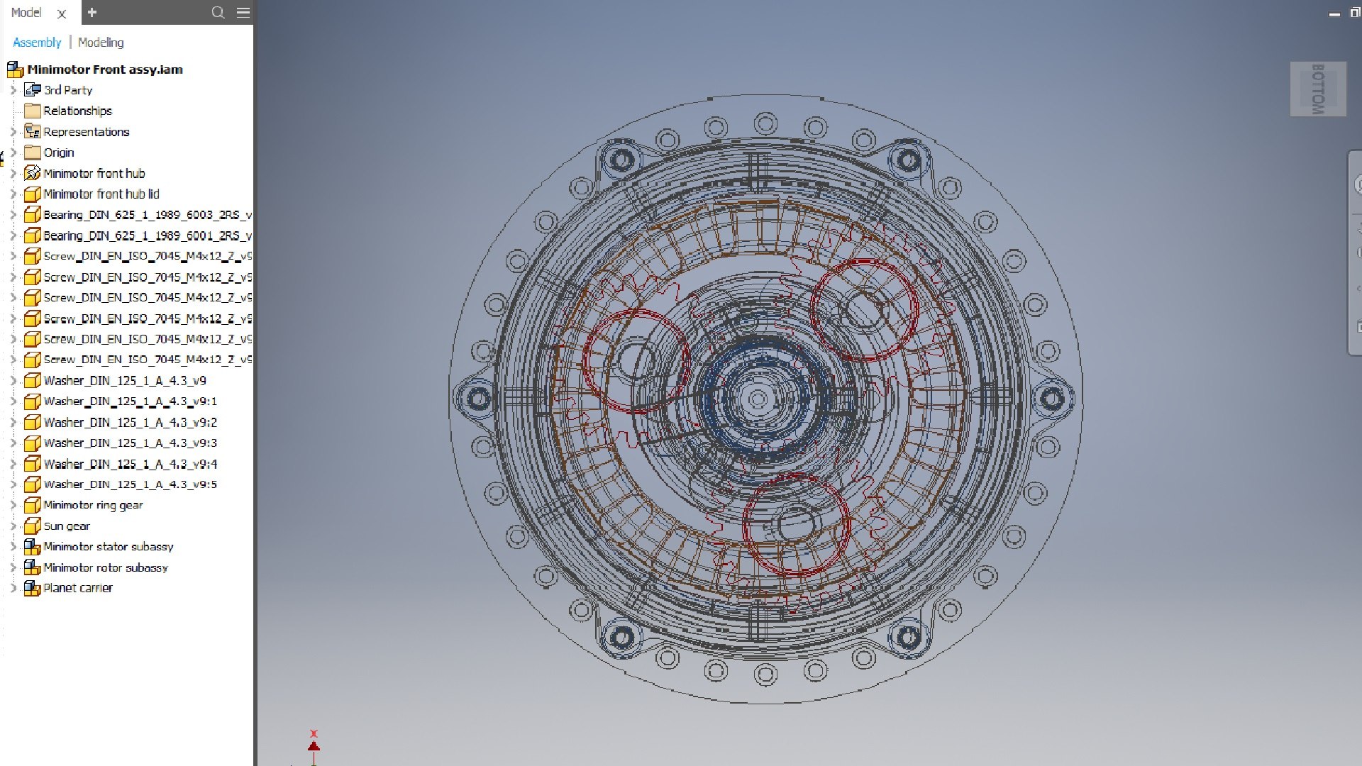 endless sphere hub motor