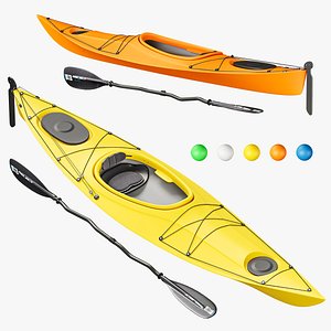 Single-person tourist kayak