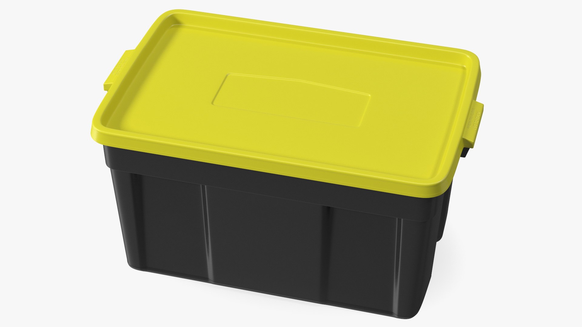 Rugged Storage Tote with Lid 31 Gallon 3D model preview