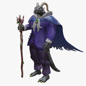 Dragon rigged 3d model 3D model