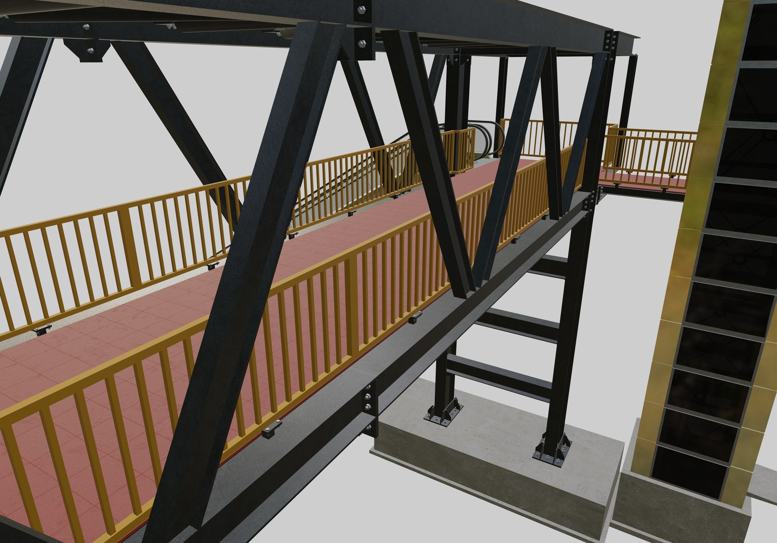 3D Steel Pedestrian Bridge-Elevator-Escalator-Truss Type-23 https://p.turbosquid.com/ts-thumb/xX/qEZBiS/Gm/6/jpg/1650466242/1920x1080/fit_q87/62714e09393689c9df50ef79a74f5d2697f1b8bb/6.jpg
