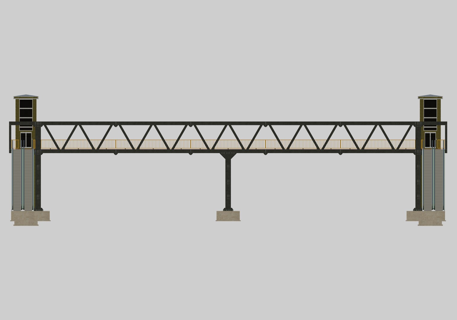 3D Steel Pedestrian Bridge-Elevator-Escalator-Truss Type-23 https://p.turbosquid.com/ts-thumb/xX/qEZBiS/Vw/28/jpg/1650465724/1920x1080/fit_q87/9922a910a792335aa878d1852a17a68f3776f25c/28.jpg