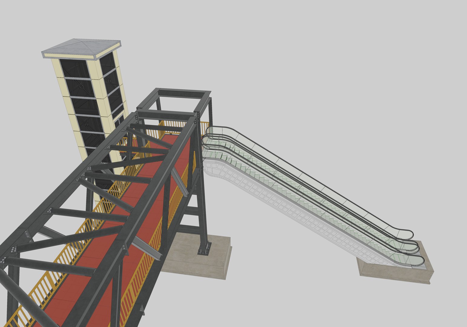 3D Steel Pedestrian Bridge-Elevator-Escalator-Truss Type-23 https://p.turbosquid.com/ts-thumb/xX/qEZBiS/st/20/jpg/1650466105/1920x1080/fit_q87/eea724b23b949d2f3b3c520e8080ac1aaa43fe6a/20.jpg