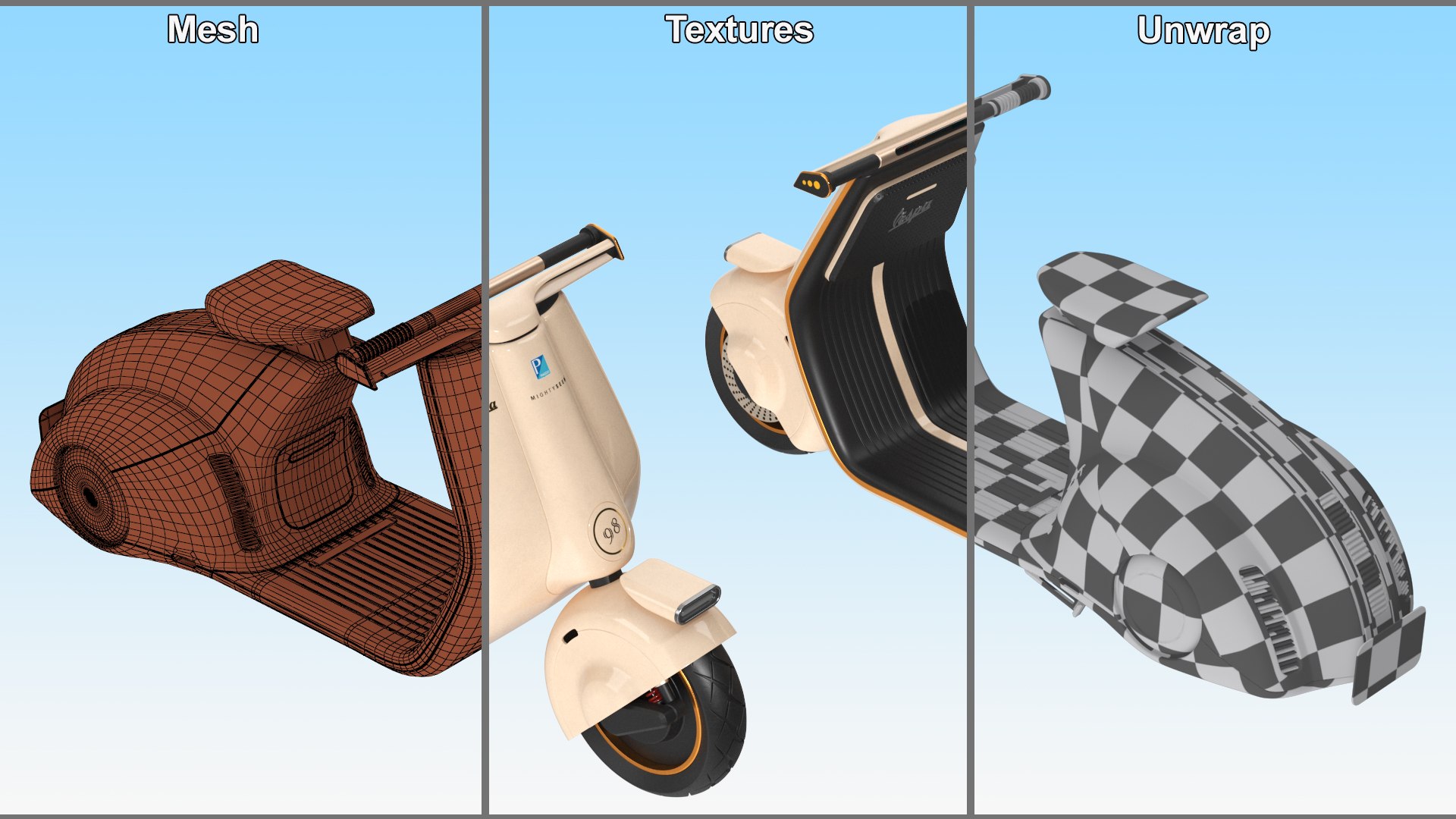 Electric Scooter Vespa 98 Beige model https://p.turbosquid.com/ts-thumb/xX/qkZza5/A5/electricscootervespa98beige3dsmodel028/jpg/1714741664/1920x1080/fit_q87/daea366a75c881dc61e2a6d242d9508089f3ba94/electricscootervespa98beige3dsmodel028.jpg