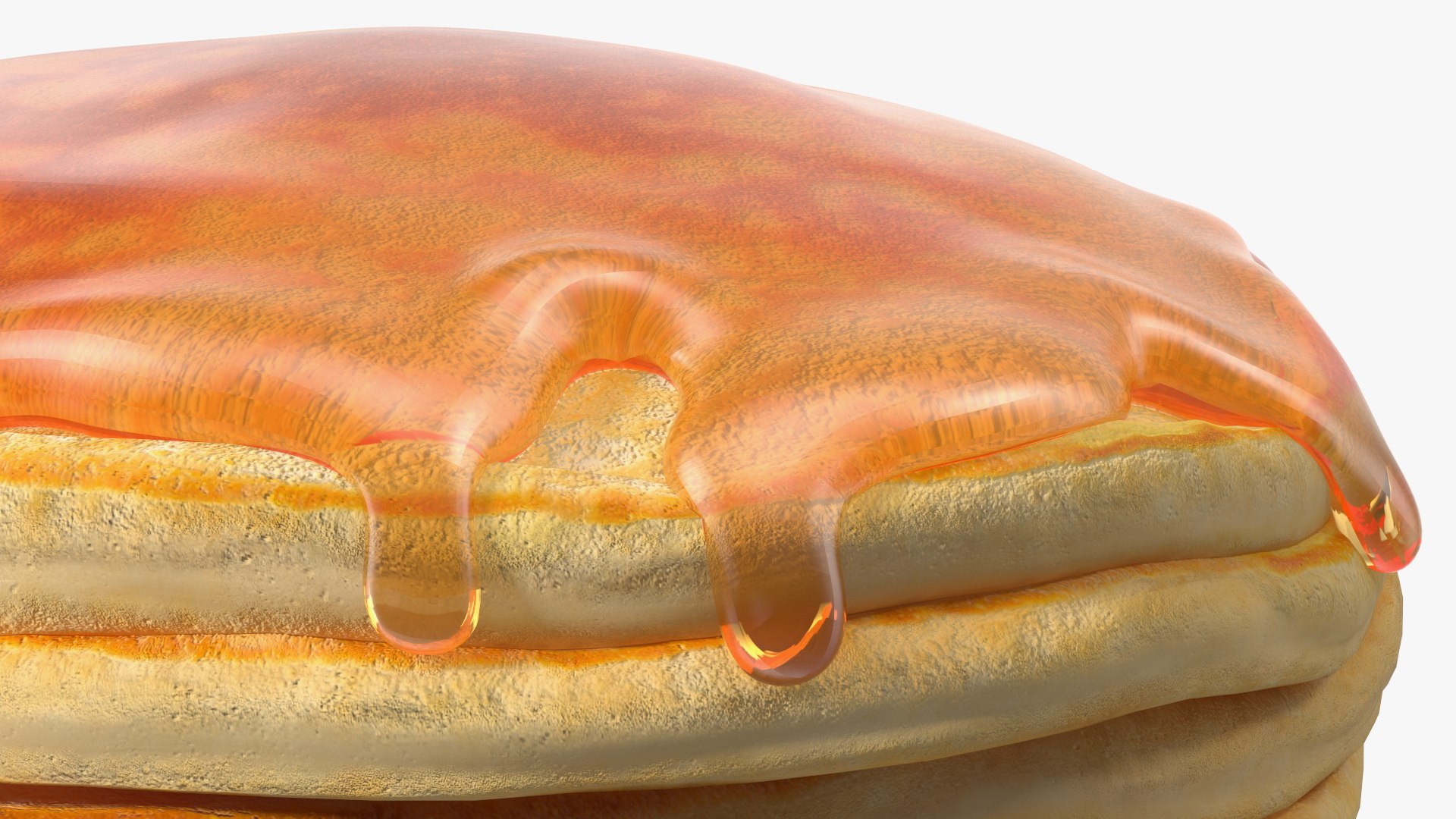 3D Pancakes Poured with Syrup model - TurboSquid 1947989