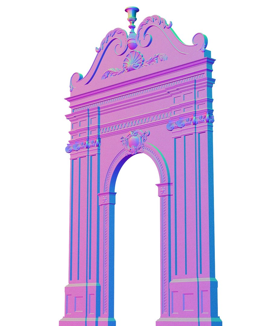 Classic Gate Architectural 3D Model - TurboSquid 1500905
