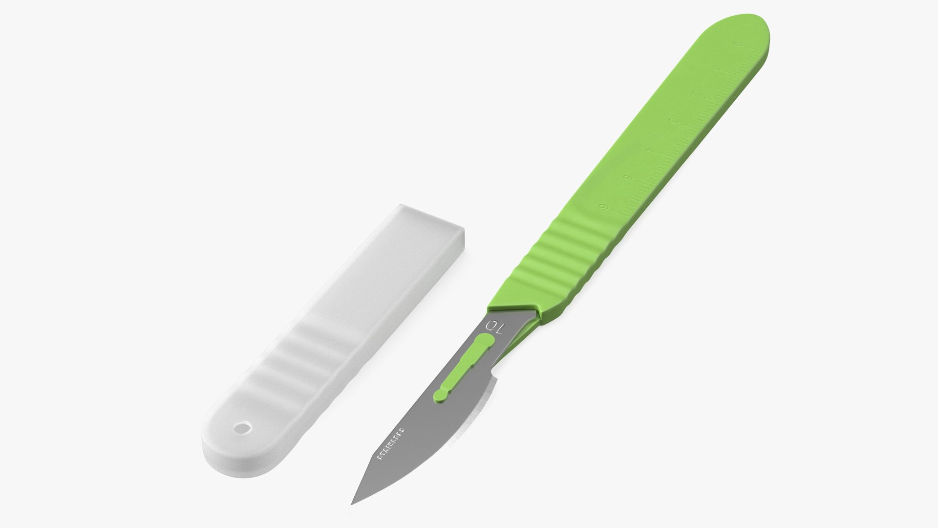 Cynamed Disposable Scalpel with Cap 3D model preview