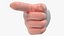 Cartoon Man Hand Pointing Gesture