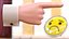 Cartoon Man Hand Pointing Gesture