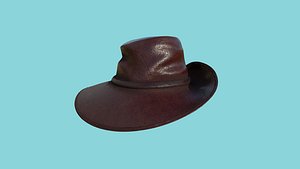 Glossy Leather Hat - Character Fashion Design model