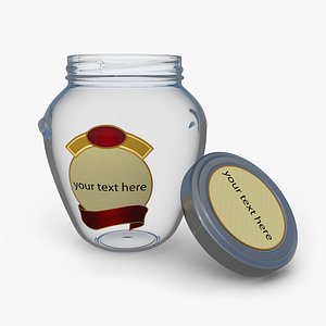 3d gourmet glass jar