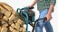 Elderly Man Makita DCU180ZF Electric Wheelbarrow with Wood Rigged for Maya