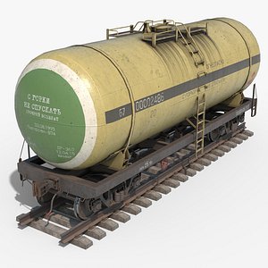 ready pbr railroad tank 3D model