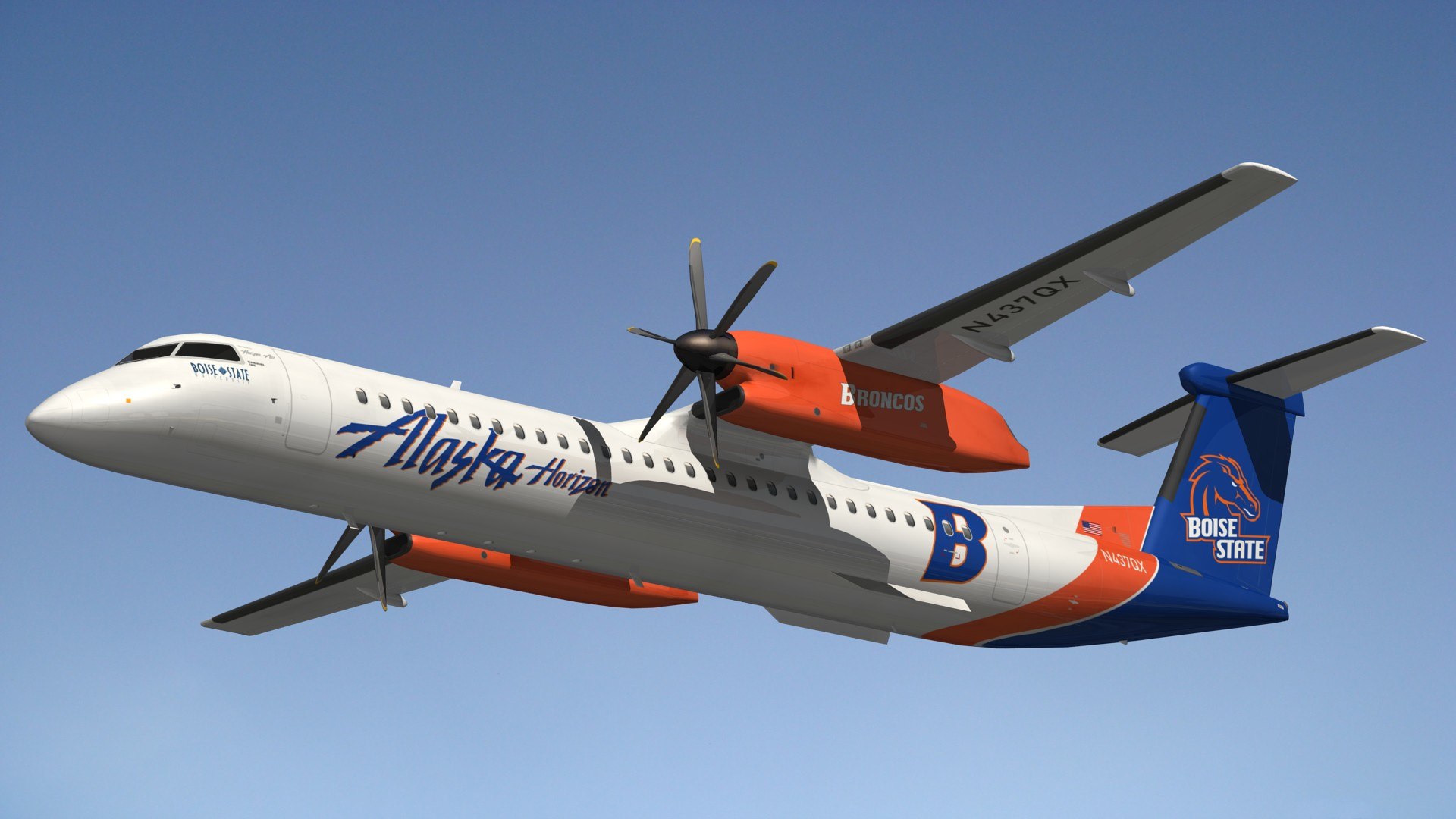 Dash 8 Horizon Air 3D Model - TurboSquid 2162585