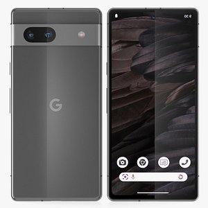 Google pixel 7A Charcoal 3D model