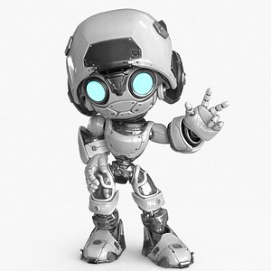 Droid RIGGED 3D model