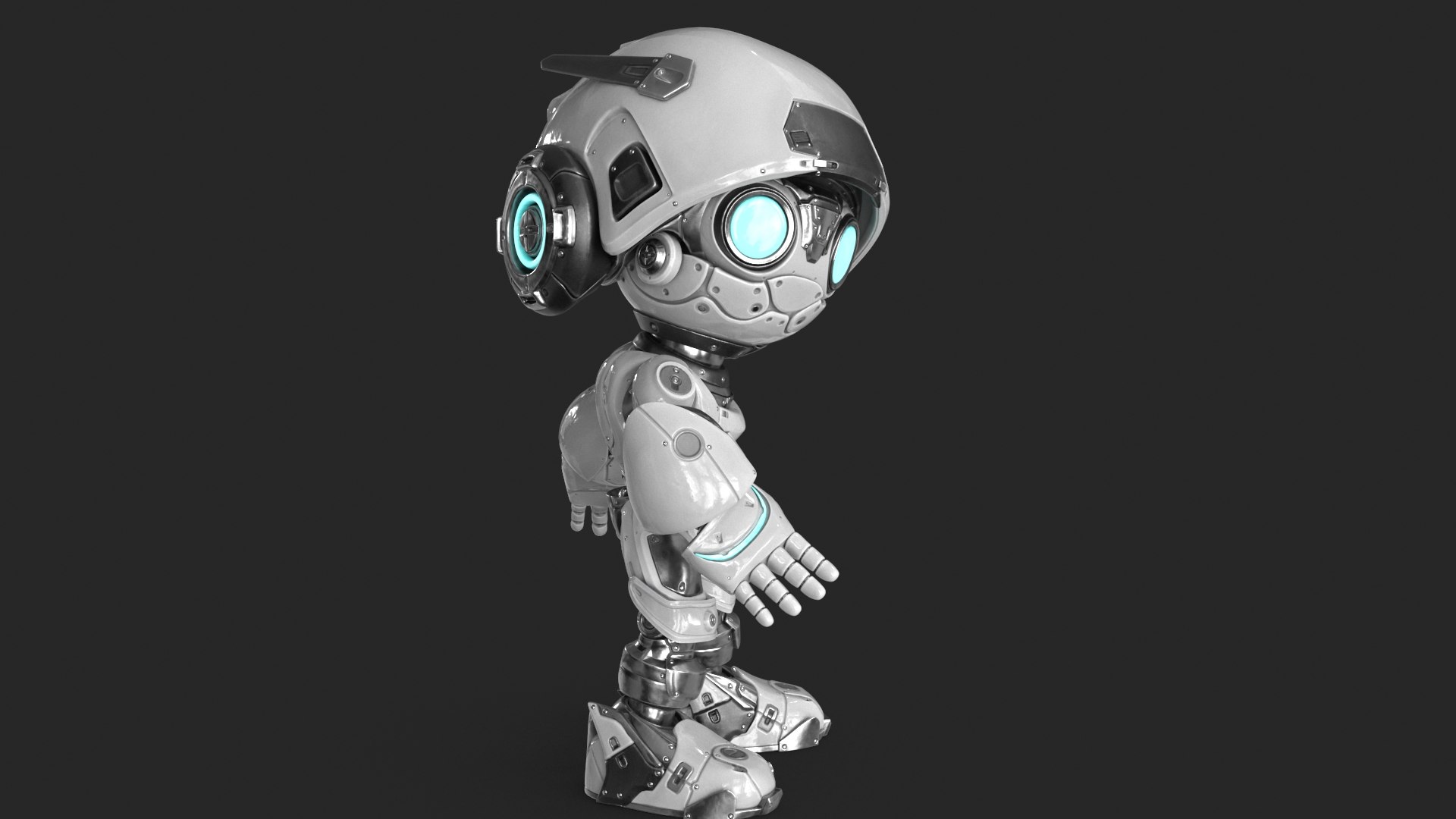 Droid RIGGED 3D Model - TurboSquid 2096398