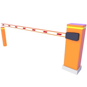 Barrier Gate 1 3D model