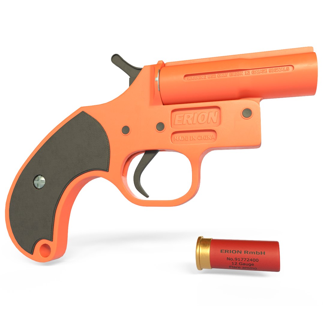 3D Flare Gun Model - TurboSquid 1799086