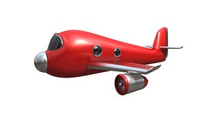 obj funny cartoon plane