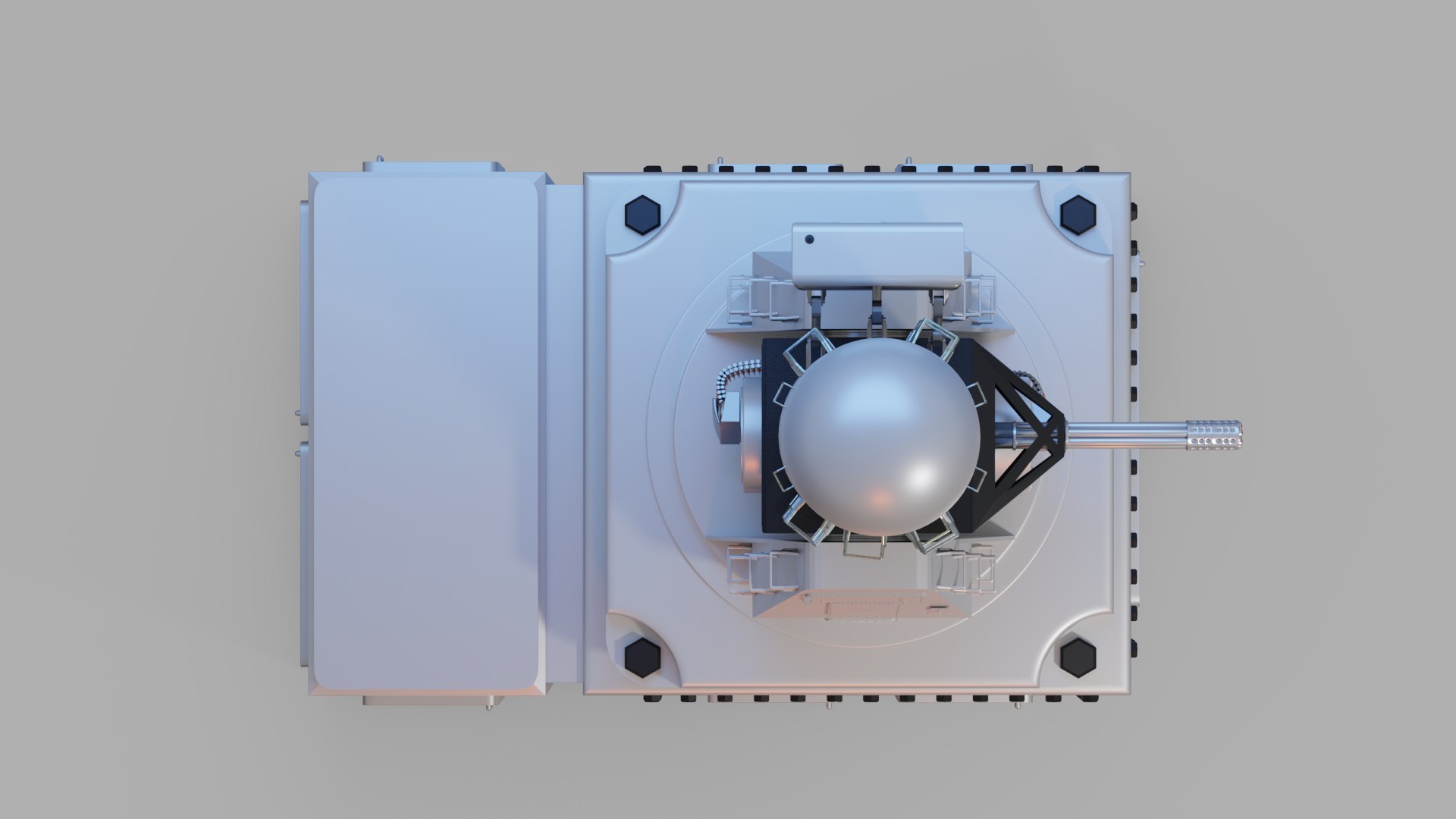 CIWS Mark 15 Phalanx Anti Missile Weapon System 3D Model - TurboSquid ...