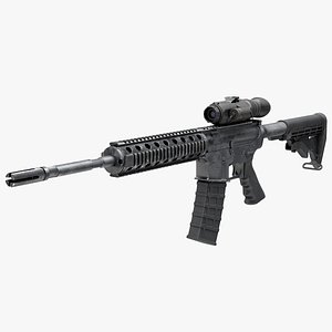 Assault Rifle with Thermal Weapon Scope