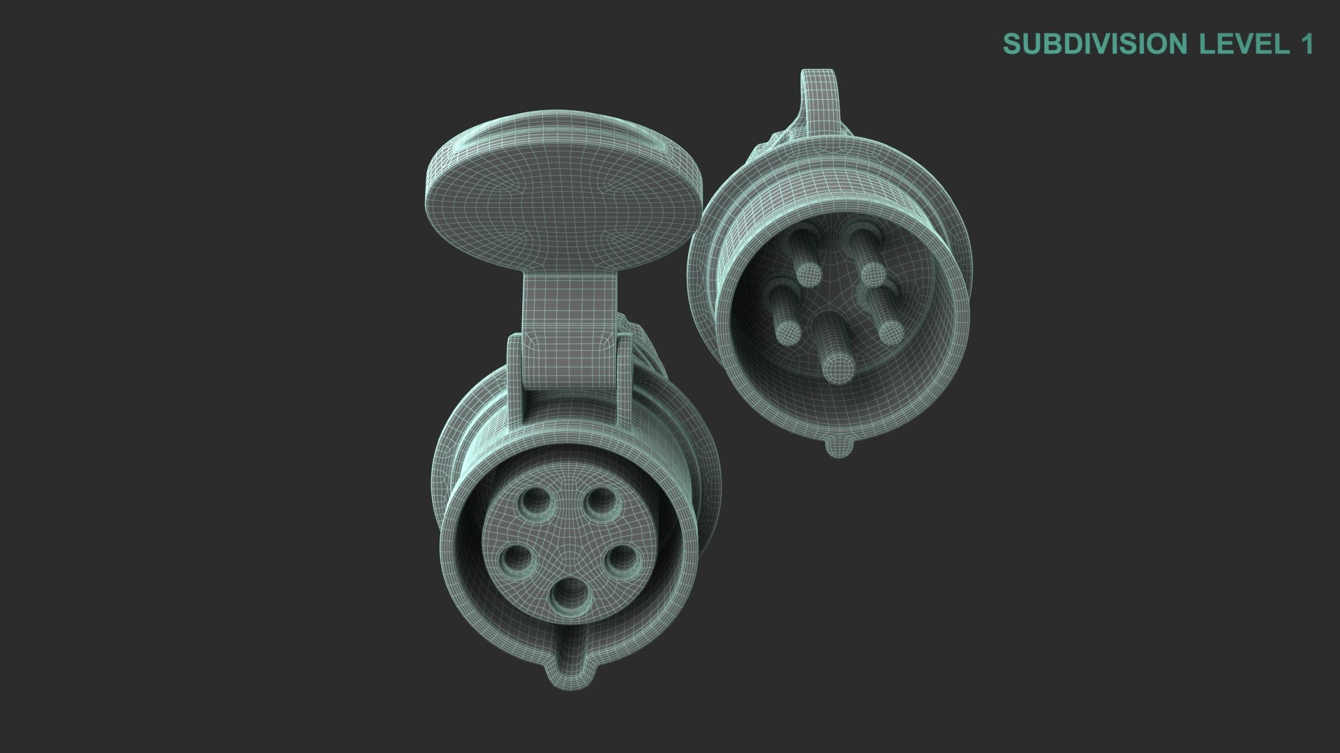 3D Three Phase Plug model https://p.turbosquid.com/ts-thumb/xY/f9Ry5Z/dR/wireframe0005/jpg/1637605984/1920x1080/fit_q87/6928a8502a258c366a65db55e7e06b95c9e38f06/wireframe0005.jpg