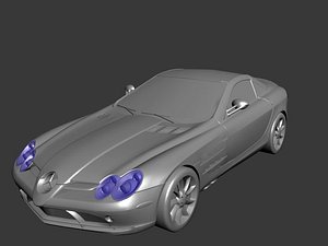 3d mercedes benz roadster model