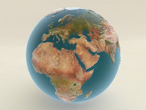 cartoon earth 3D