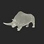 3d model elasmotherium pose fur