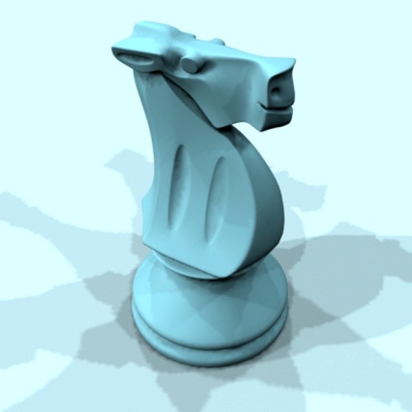 Horse Chess Game Piece - Cavalo Jogo de Xadrez 3D model