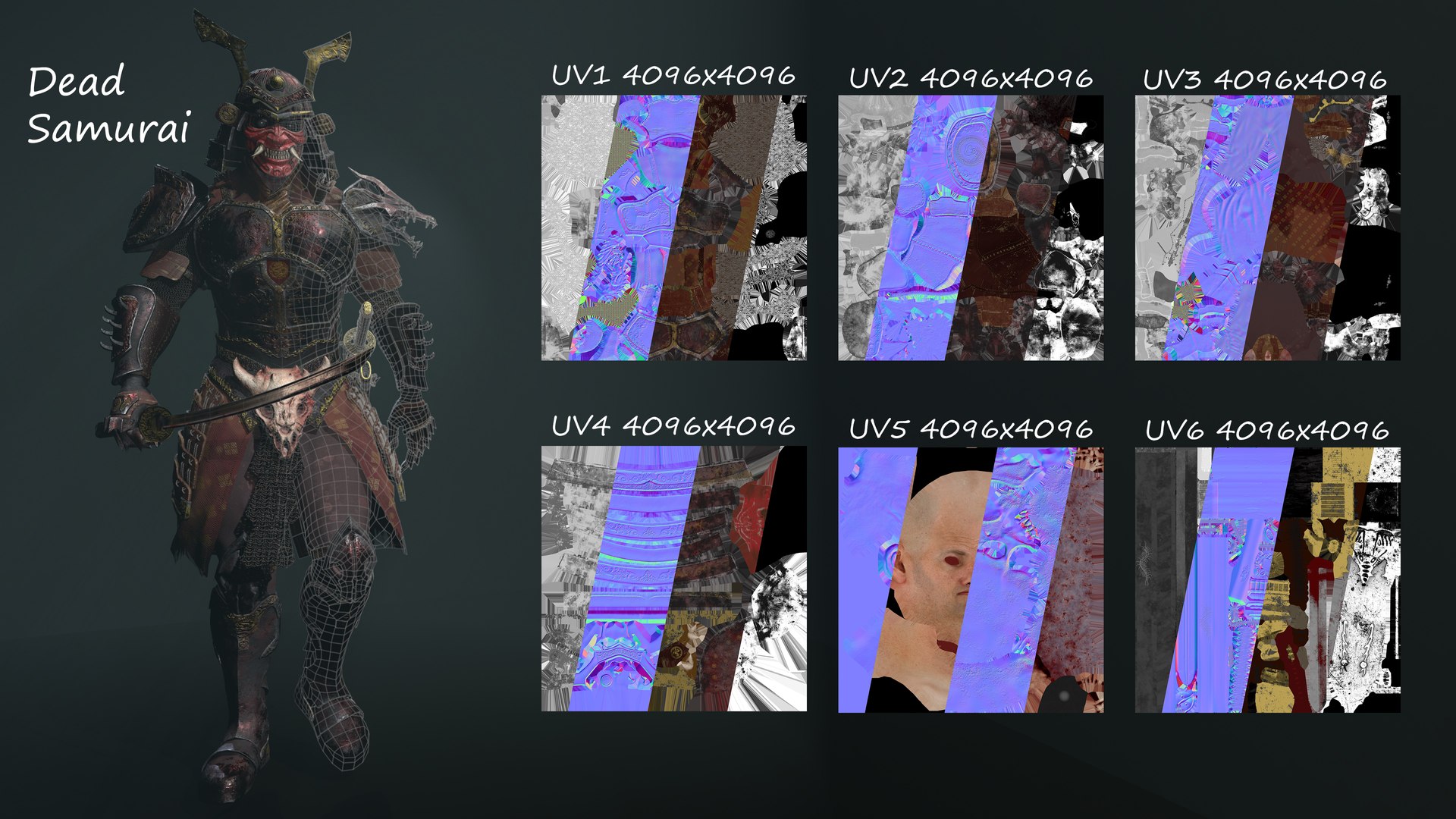 3D Dead Samurai TurboSquid 1736563