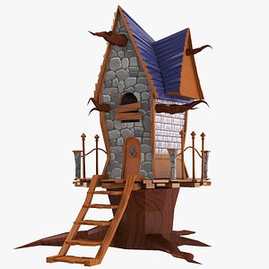 3D real cartoon house