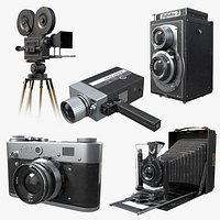Retro Photo Cameras Bundle